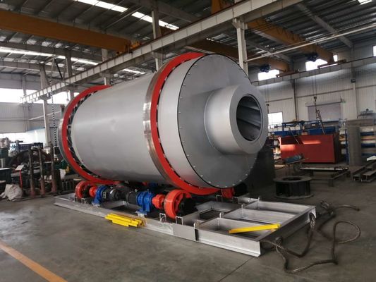 5000 KG Gewicht Kohlenstoffstahl Material Drehtrommel Trockner mit Ingenieur Führung