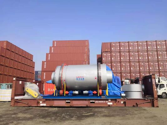 5000 KG Gewicht Kohlenstoffstahl Material Drehtrommel Trockner mit Ingenieur Führung