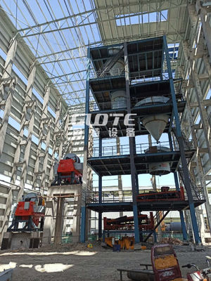 100TPH Silikonsandverarbeitungsanlage für Ölfraktursandmaschine im Energiebergbau