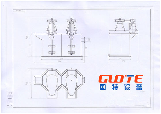 Weifang Guote Mining Equipment Co. Quarz Sand Attrition Scrubber Pulp Making Machine Sandwaschmaschine