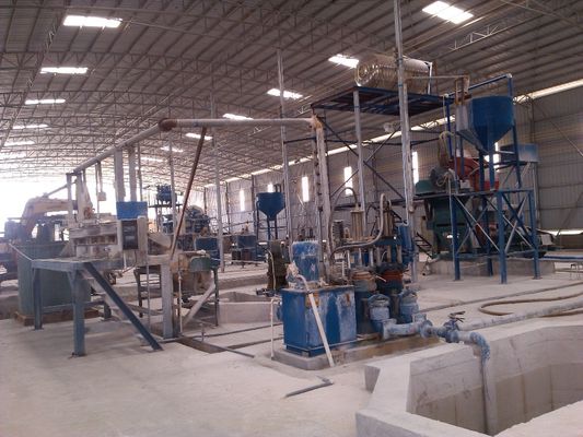 Versatile Produktionslinie für nasse/trockene Siliziumsandproduktionen für Quarzverarbeitungsanforderungen