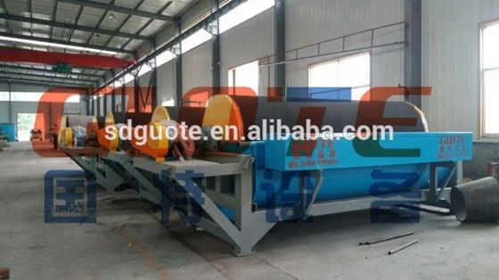 2350 KG Nassprozess Mineralseparator mit geringer Intensität Trockener Magnettrommelseparator mit Gauss