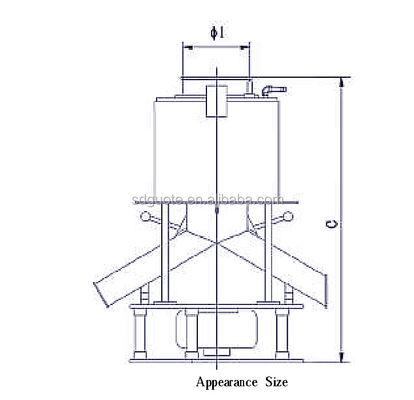 2.2-5.5kw Elektromagnetischer Trockenpulver-Eisentrenner für Gipspulver-Produktlinien