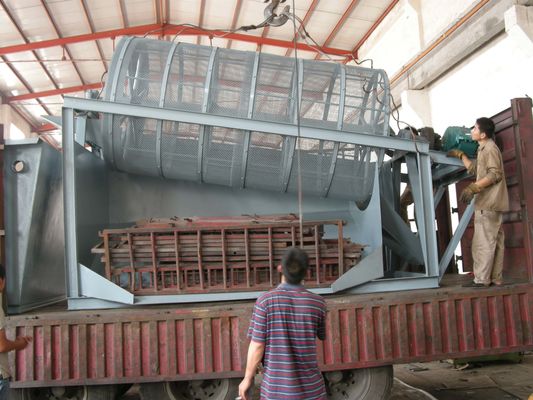 50Tph Erze Keramik Bodenwaschtrennungsprozess Mining Machine Diamant Trommel Bildschirm